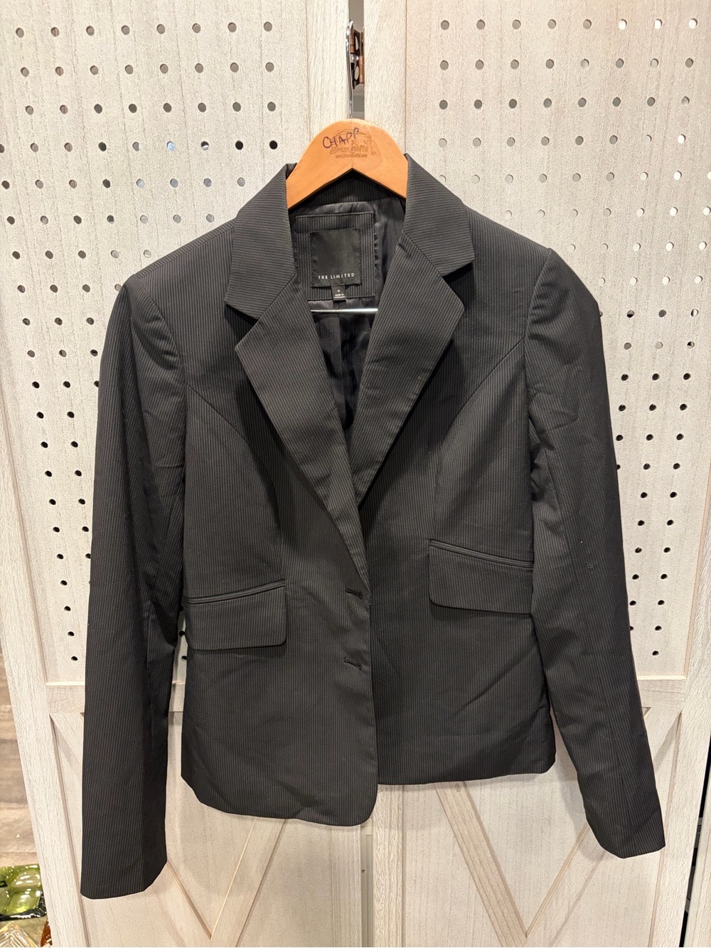 The Limited Black pin-striped Women's Tailored Blazer